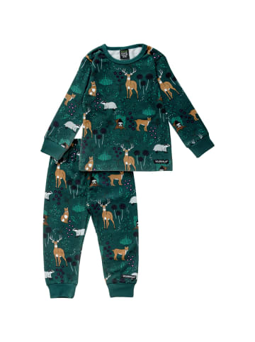 Villervalla Schlafanzüge Winter Forest in dunkelgruen