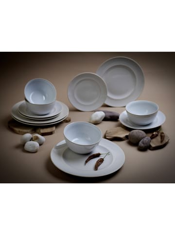 CreaTable CreaTable Antique offwhite Teller Set 12 teilig in Sand in Sand