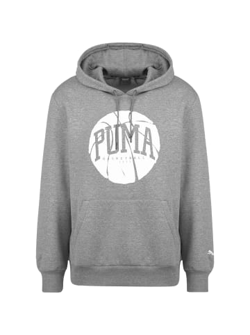 Puma Kapuzenpullover Fundamentals in grau / weiß