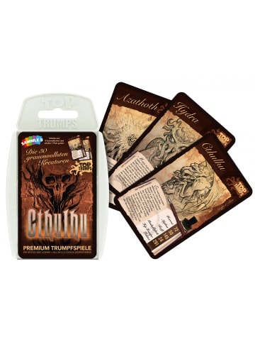 Winning Moves Top Trumps Cthulhu Spiel Kartenspiel Quartett Gesellschaftsspiel deutsch in bunt