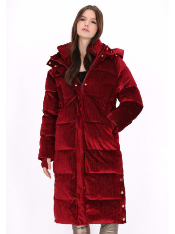 myMo at night Women Coat in burgundy
