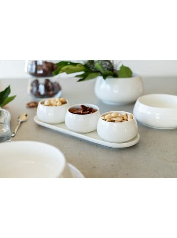 Mäser Snackingset, Porzellan Taya in Weiß