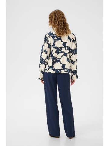 Cream Bluse langarm CRClaire Feminine in Navy Flower Print
