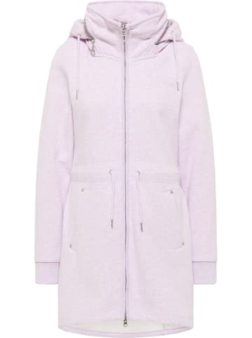 myMo Damen Sweatjacke in Rauchlila Melange