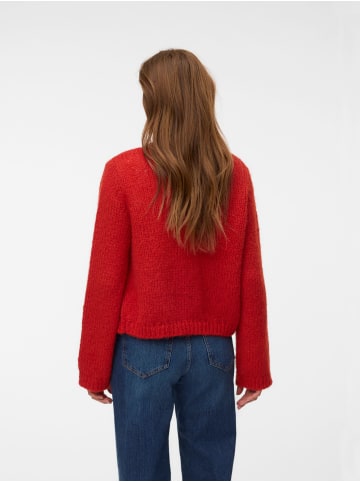 Vero Moda Strickjacke in Aurora Red