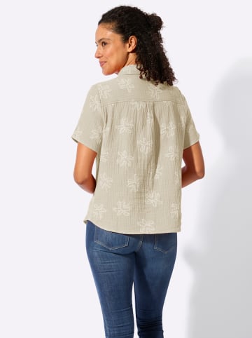 WITT WEIDEN Kurzarm-Bluse in sand-ecru