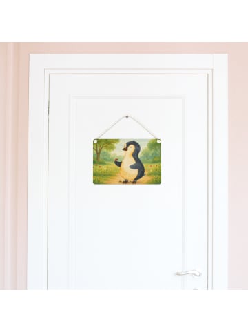 Mr. & Mrs. Panda holzbild Pinguin Marienkäfer Design ohne Spruch in Weiß