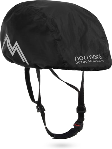 Normani Outdoor Sports Regenüberzug für Fahrradhelme BiHead in Schwarz