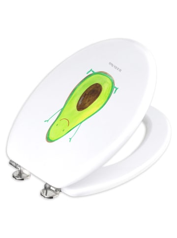 Mr. & Mrs. Panda Klodeckel Avocado Glücklich ohne Spruch in Weiß