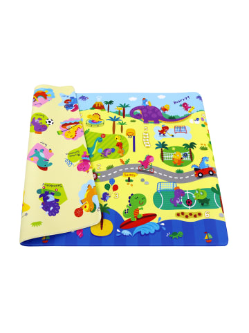 BABY CARE Spielmatte "Dino Sports" in Bunt - (L) 185 x (B) 125 cm x (H) 12 mm