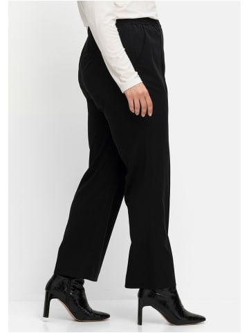 sheego Twillhose in schwarz