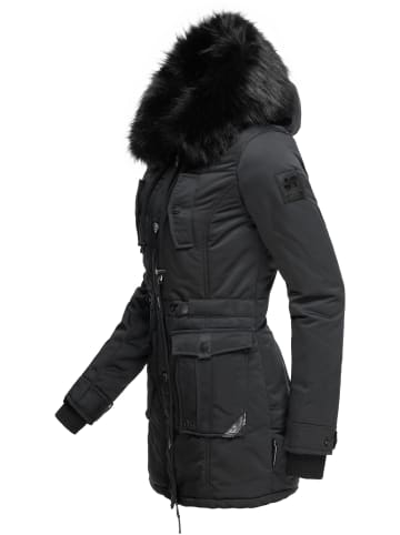 Navahoo Wintermantel Luluna Prc in Schwarz