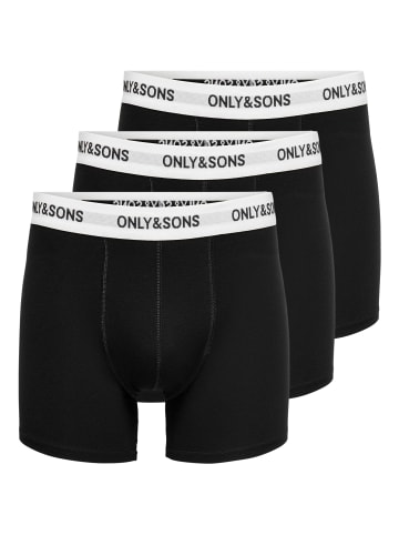 ONLY & SONS 3er-Pack Shorts in Black