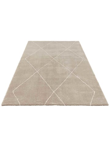 Elle Decoration Kurzflor Teppich Massy Beige Creme