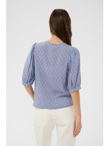 PART TWO Langarm - Hemd AzraPW Feminine Form in Blue Wallpaper Print