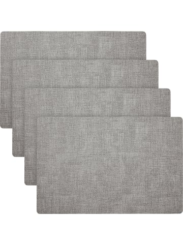 Erwin Müller Tischset 4er-Pack Elvas in grau
