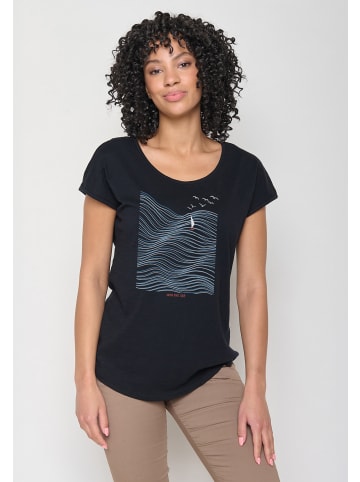 GreenBomb T-Shirt Nature High Sea in Schwarz