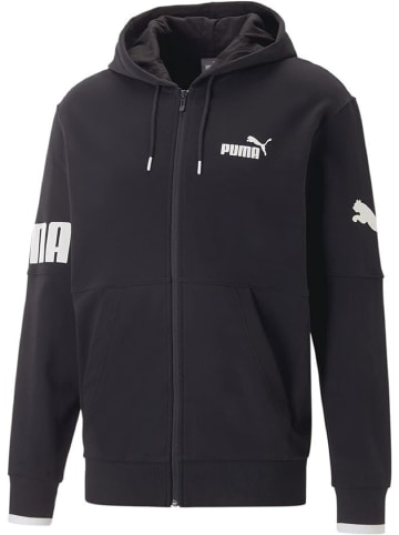 Puma Kapuzen-sweatjacke PUMA POWER Colorblock Full in Schwarz