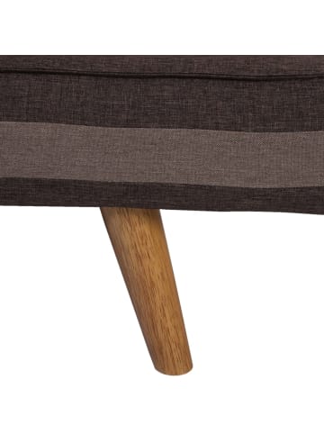 MCW 3er-Sofa Ninove, Textil, braun