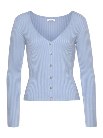 LASCANA V-Ausschnitt-Pullover in bleu