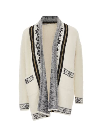 faina Damen Strickjacke in Wollweiss