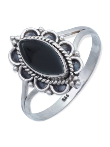 mantraroma 925er Silber - Ringe mit Onyx