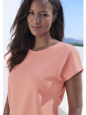 Vivance Kurzarmshirt in peach, blau
