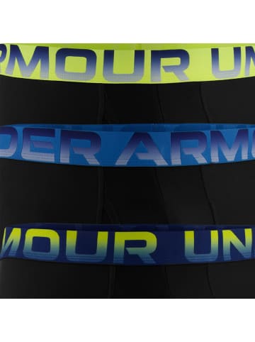 Under Armour Boxershort 3er Pack in Schwarz/Blau/Gelb