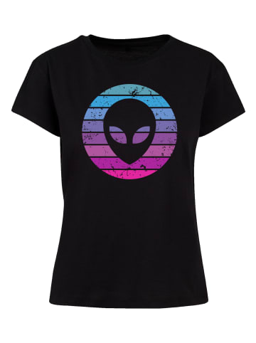 F4NT4STIC Box Tee Alien Kopf in schwarz
