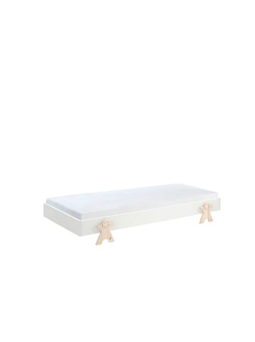 58 aufm Kessel STAPELBETT Karlene 204x28x94 aus MDF in Weiß