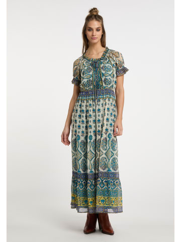 usha FESTIVAL Maxikleid Mit Allover-Print in Blau Mehrfarbig