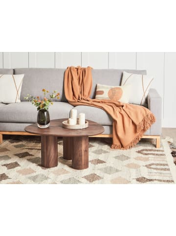 Beliani Couchtisch DACOMA in Braun - (W) 75 x (H) 36 x (L) 75 cm