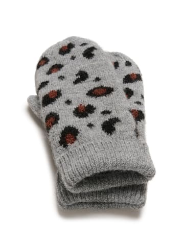 Kaffe Handschuhe KAmae in Grey Mel./Animal Knit pattern