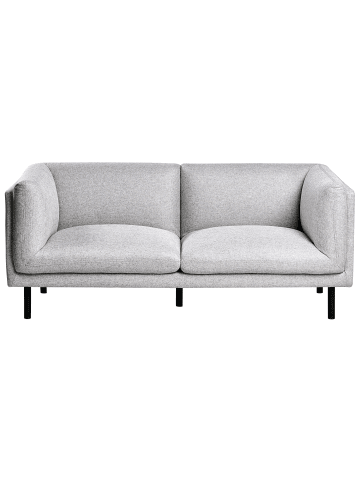 Beliani 2-Sitzer Sofa VORGOD in Grau - (W) 180 x (H) 76 x (L) 84 cm