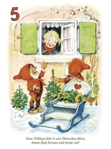 Korsch Hansels Winterreise. Adventskalender | Abreißkalender