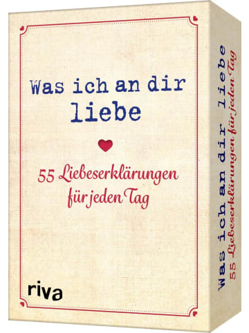 riva Was ich an dir liebe - 55 Liebeserklärungen für jeden Tag | Das perfekte...