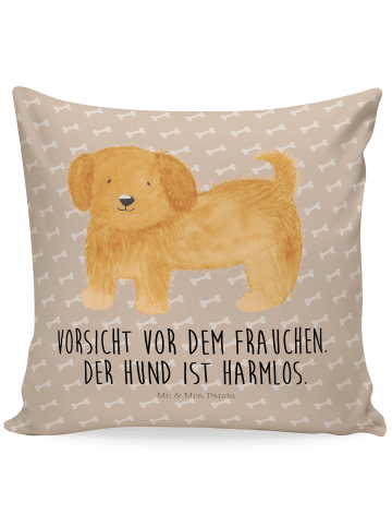 Mr. & Mrs. Panda Kissen 40x40 Hund Flauschig mit Spruch in Hundeglück
