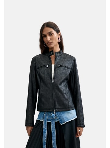 Desigual Jacke 'Bikercy' in schwarz