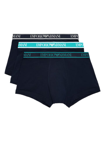 Emporio Armani 3er Pack Trunk in Dunkelblau