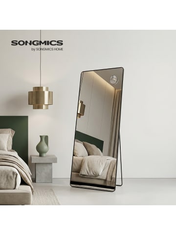 SONGMICS Ganzkörperspiegel Berit in Schwarz - (B)60 x (H)165 x (T)1.4 cm