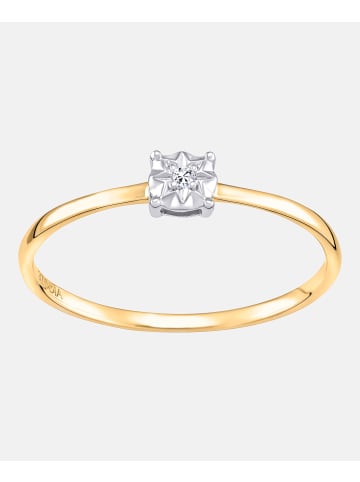 Diamant L'éternel Ring aus 375 Gelbgold mit Diamant