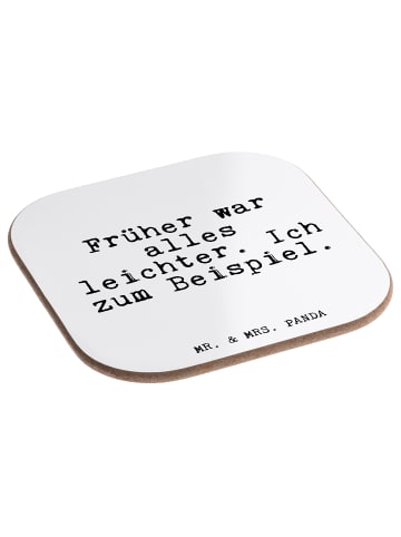 Mr. & Mrs. Panda Untersetzer Früher war alles leichter.... mit S... in Weiß