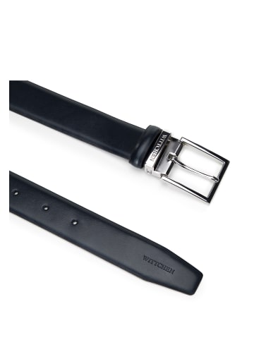 Wittchen Leather belt in Dark blue