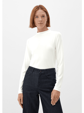 s.Oliver BLACK LABEL T-Shirt langarm in Creme