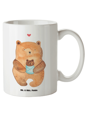 Mr. & Mrs. Panda steingut tasse Bär Baby ohne Spruch in Weiß
