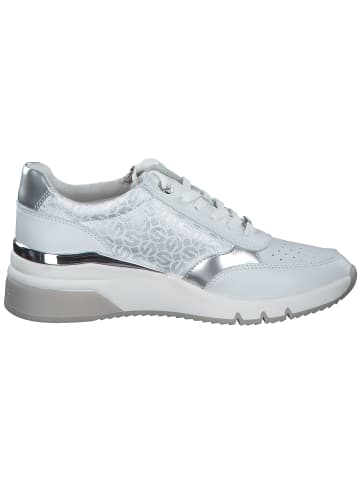 S. Oliver Schnürschuhe in white/silver