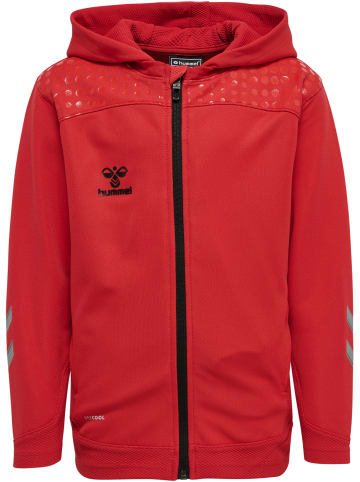 Hummel Hummel Reißverschluss Kapuzenpullover Hmllead Kinder in TRUE RED