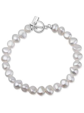 Ailoria MENOA armband silber/weiße perle in weiß