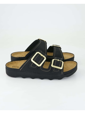 ROHDE Offene Hausschuhe in Schwarz