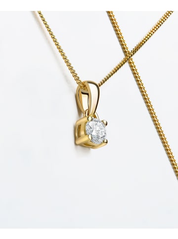 Diamant L'éternel Halskette aus 585 Gelbgold mit 0.15 Karat Diamant